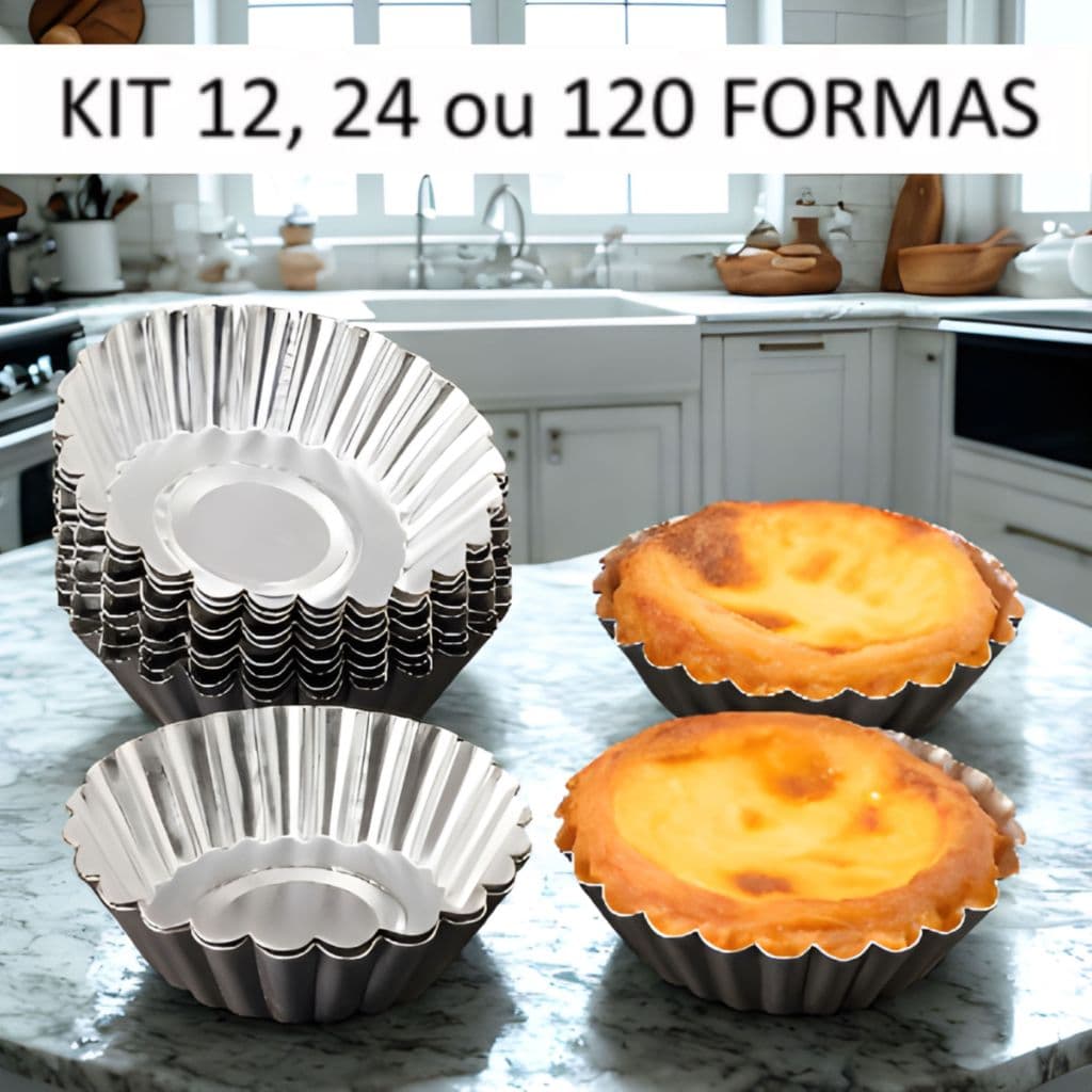 Kit Forminha Crespa Forma de Empada e Doces N.2 em Flandres 120, 60 ou 24 unidades.