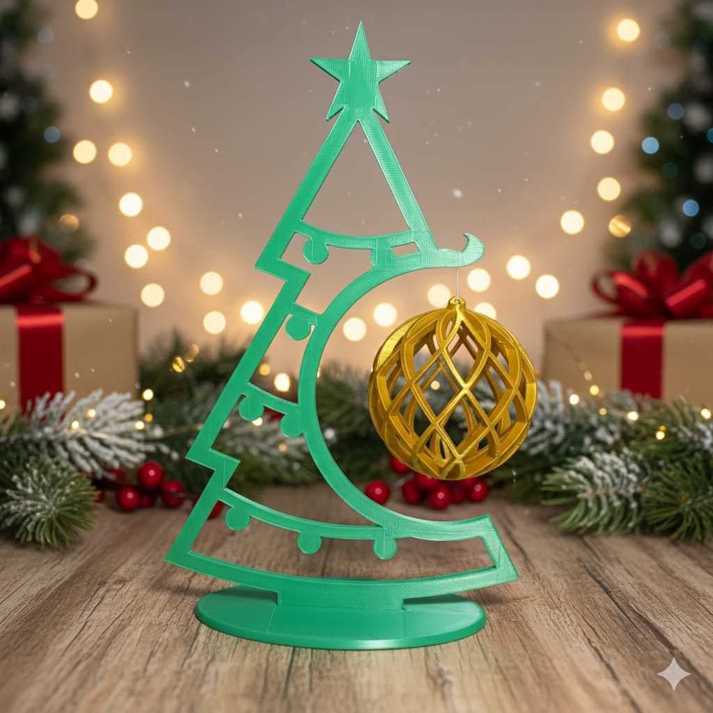 Arvore de Natal Decorativa - Decoração Natalina 3D