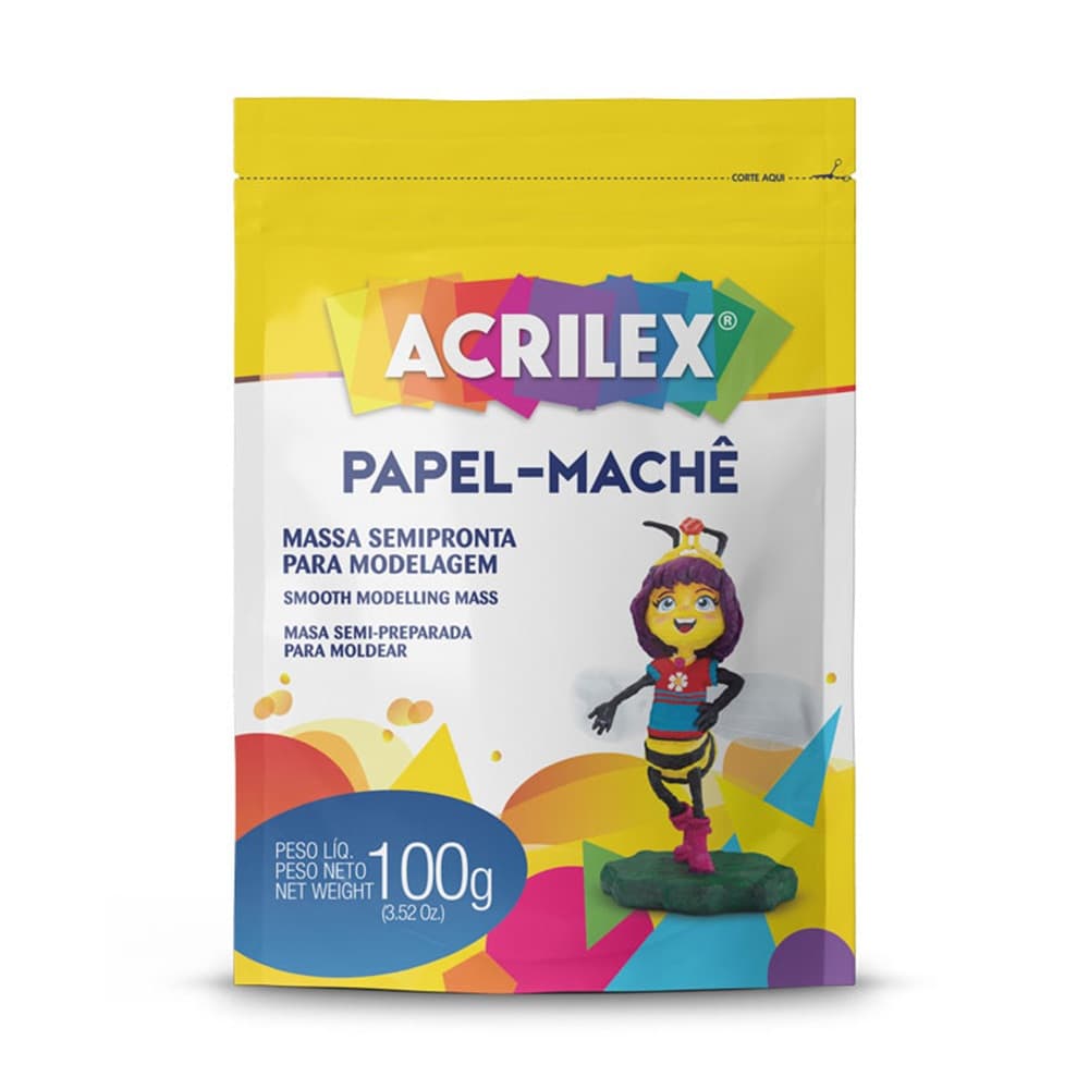 Papel Machê 100g - Acrilex