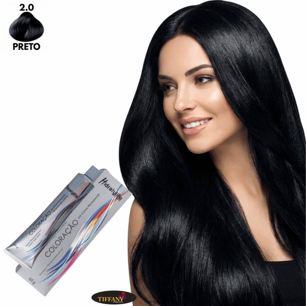 Coloração Capilar Preto Hidratilyfe Brilho Espelhado 60g