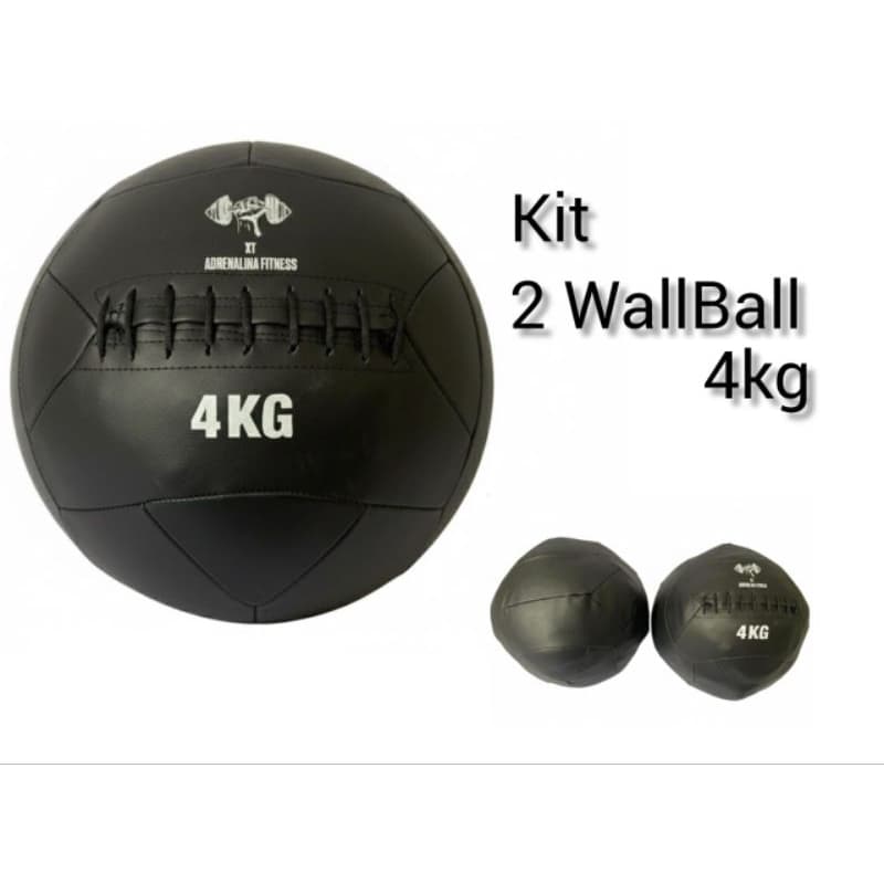 Wallball Funcional Medicine Crossfit Boll Treinamento Clínica Fisioterapia KIT 2 Wall Ball