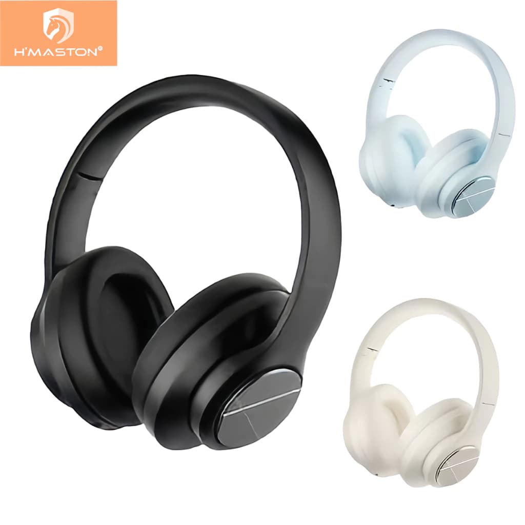 H'maston SN32 Fone de ouvido Bluetooth sem fio montado na cabeça Com Microfone ENC Redução Ruído