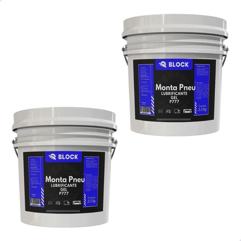 2 BALDE PASTA LUBRIFICANTE GEL DE BORRACHARIA PARA MONTAGEM INSTALAÇÃO MONTA PNEUS