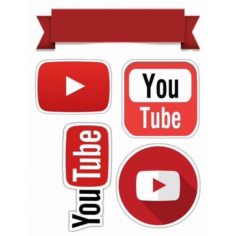 Topo Topper de Bolo YouTube Youtuber Personalizado Nome Idade