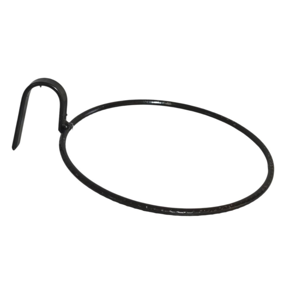 suporte 5 argolas 14 cm com encaixe de 1cm para cercas ripados zangaço
