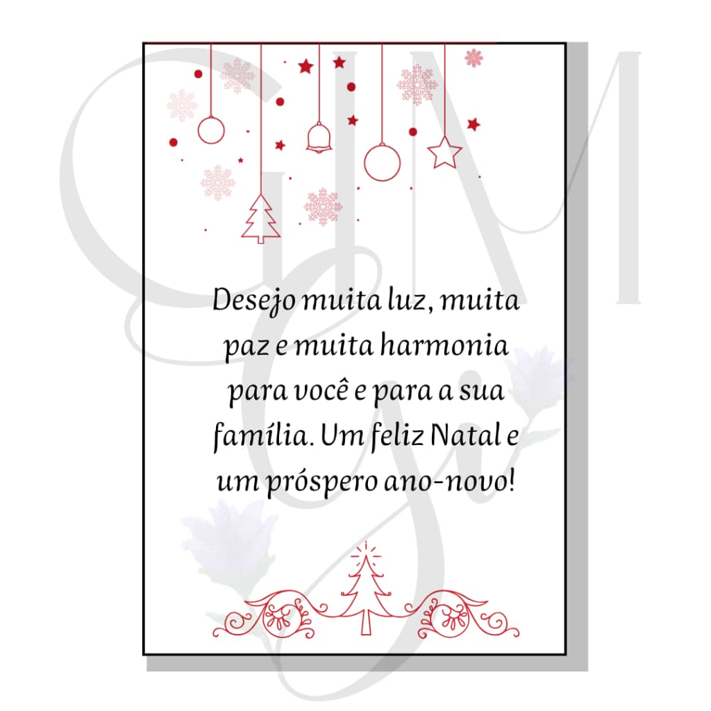 Cartão Tag Natal. Desejo muita Luz. 15x10,5 cm papel fotográfico. Fim de ano, Ano novo.