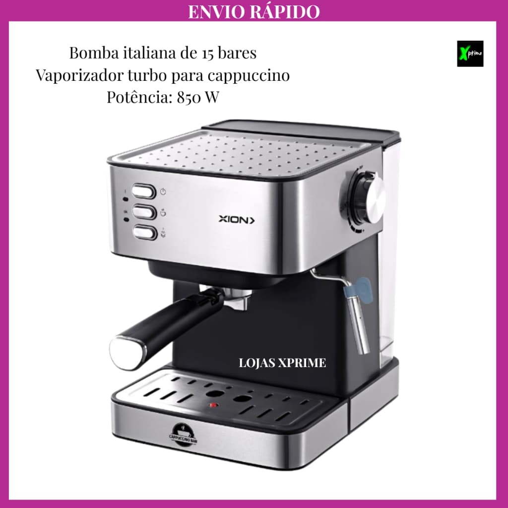 Cafeteira Espresso Xion XI-CM21 15 Bares Potente 850W 220V