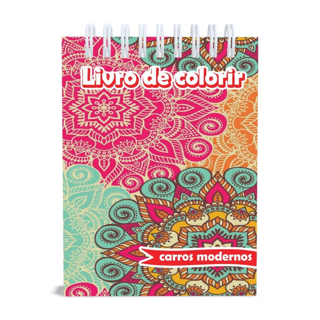 Livro de Colorir  Mandalas  - Capa Dura ou folhas soltas tamanho A5 gramatura 120g 50 desenhos - adulto Coloring book