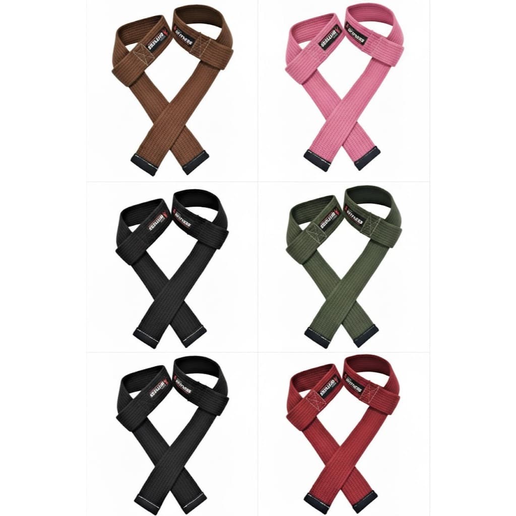 Kit Com  5  Par de Strap Academia Munhequei-a de Puxada Musculação Crossfit  Peso