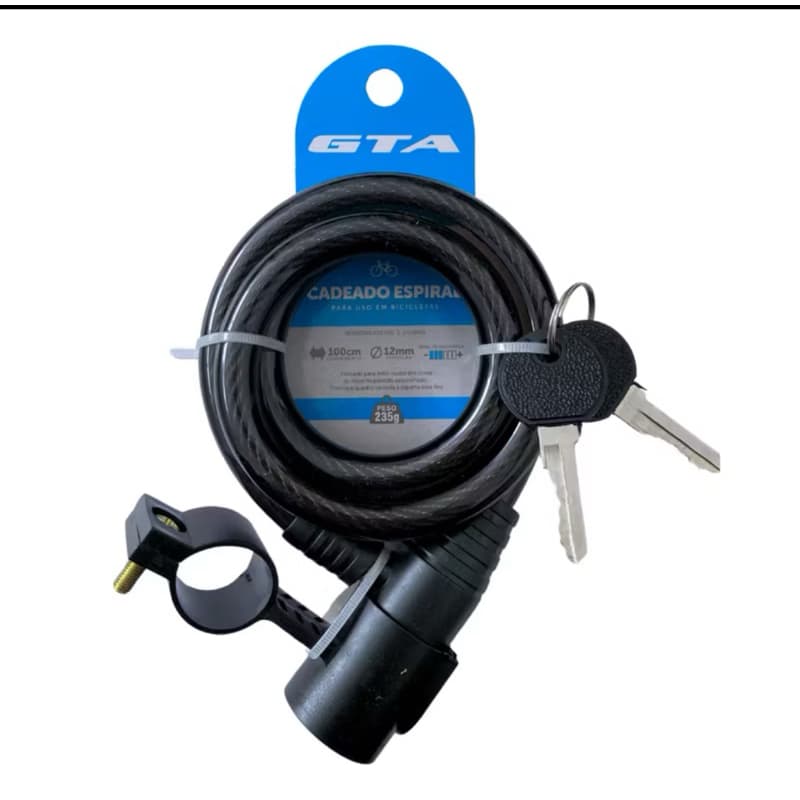Cadeado Para Bicicleta Com Trava Anti-furto GTA Bike 12mm