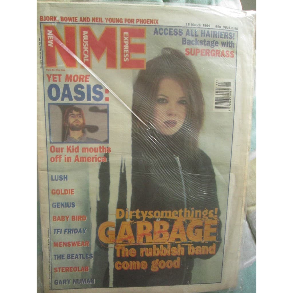 Revista Nme New Musical Express 16-03-1996 - Garbage