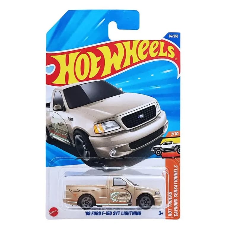 Carrinho Miniatura Hot Wheels '99 Ford F-150 Svt Lightning Jbb53