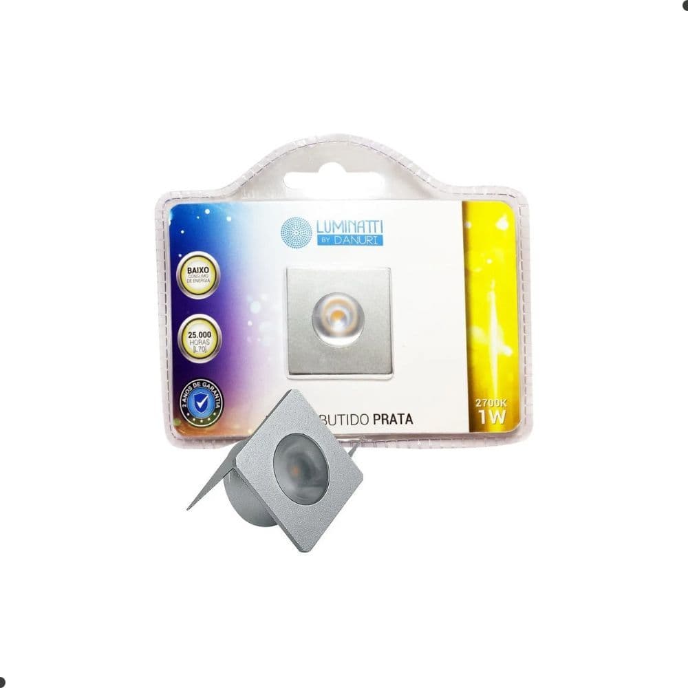 Mini Embutido De Led Para Móveis 1w 2700k Luminatti