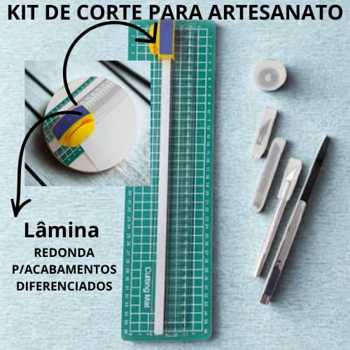 Kit De Corte Profissional Para Para Artesanato 7 Peças Com Estilete