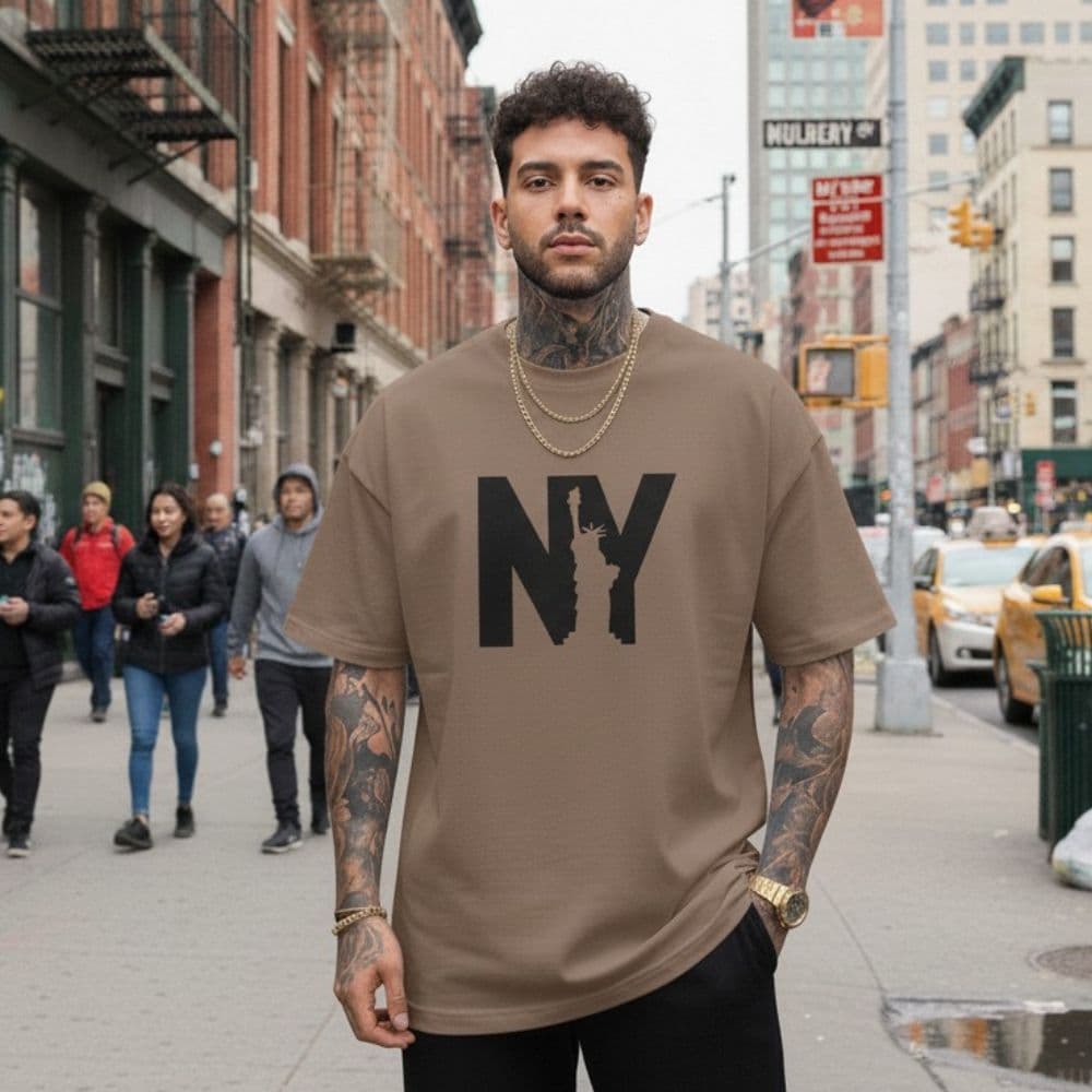 Camiseta T-Shirt Masculina NY LIBERTY Diverse Estilos Camisa Premium 100% Algodão Street Wear
