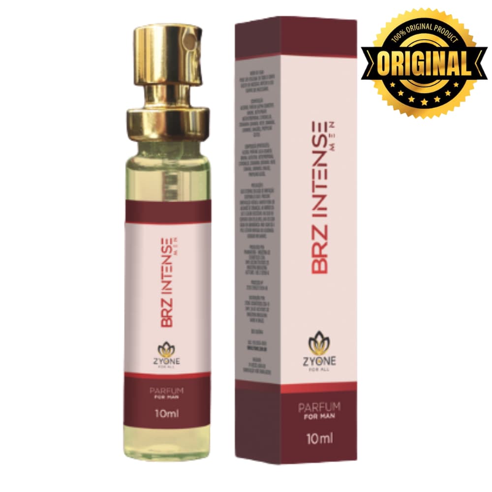Brz Intense Men Zyone Cosméticos Masculino Parfum 10ml Alta Fixação Essência Premium