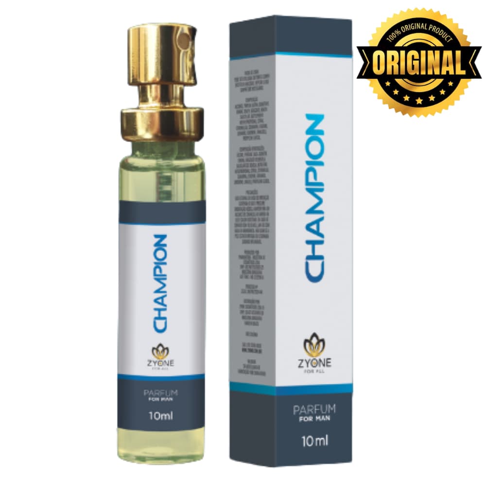 Champion Zyone Cosméticos Masculino Parfum 10ml Alta Fixação Essência Premium