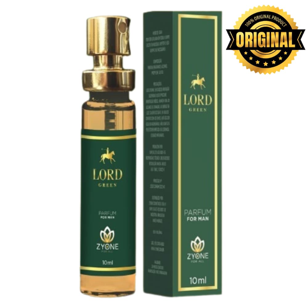 Lord Green Zyone Cosméticos Masculino Parfum 10ml Alta Fixação Essência Premium
