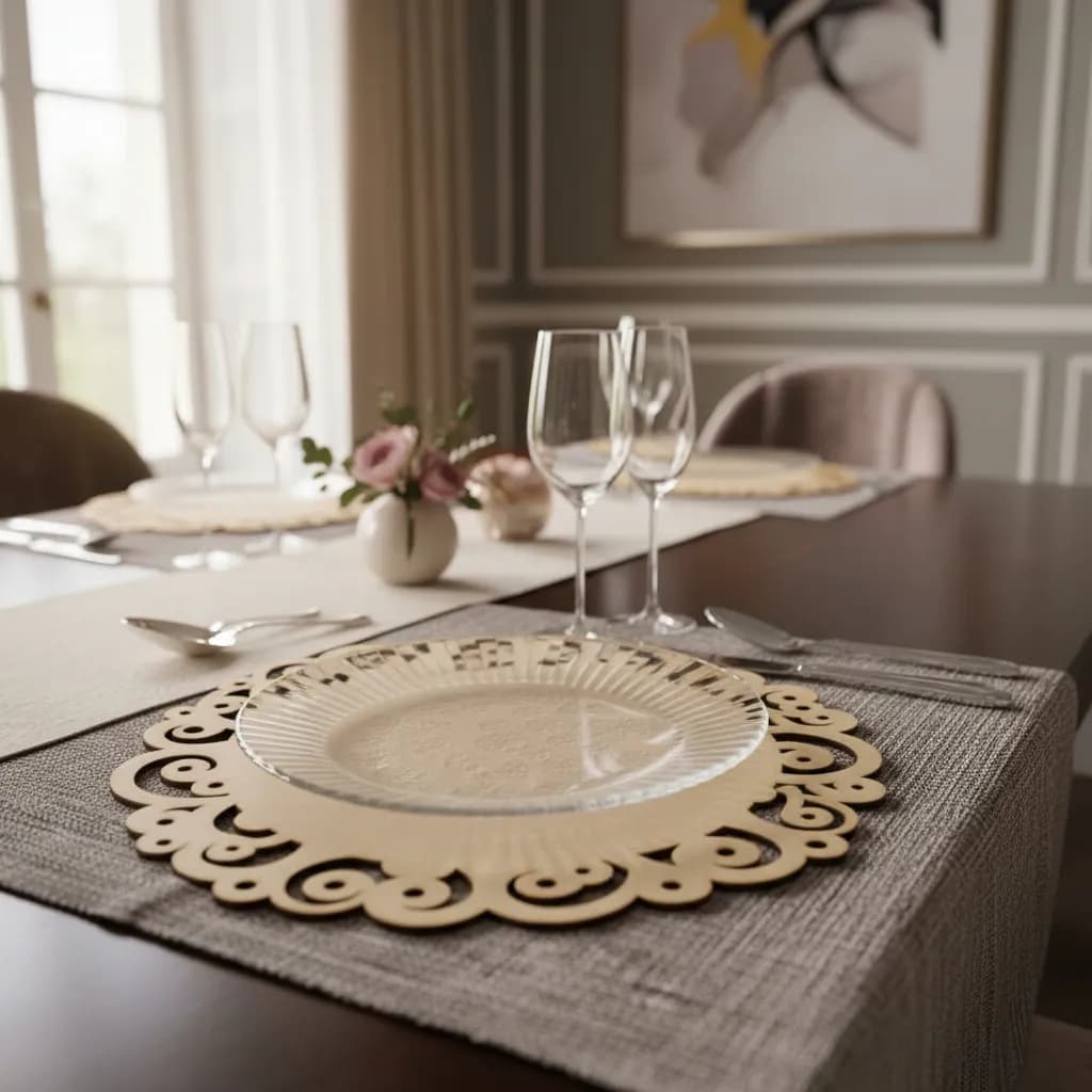 Kit 50 Souplast círculos provençal MDF 3mm