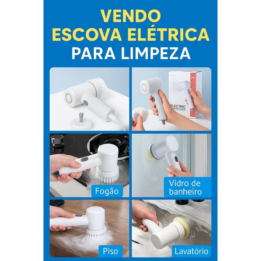 Escova elétrica para limpeza, casa, quarto, cozinha, decoração, limpeza, limpar, organização