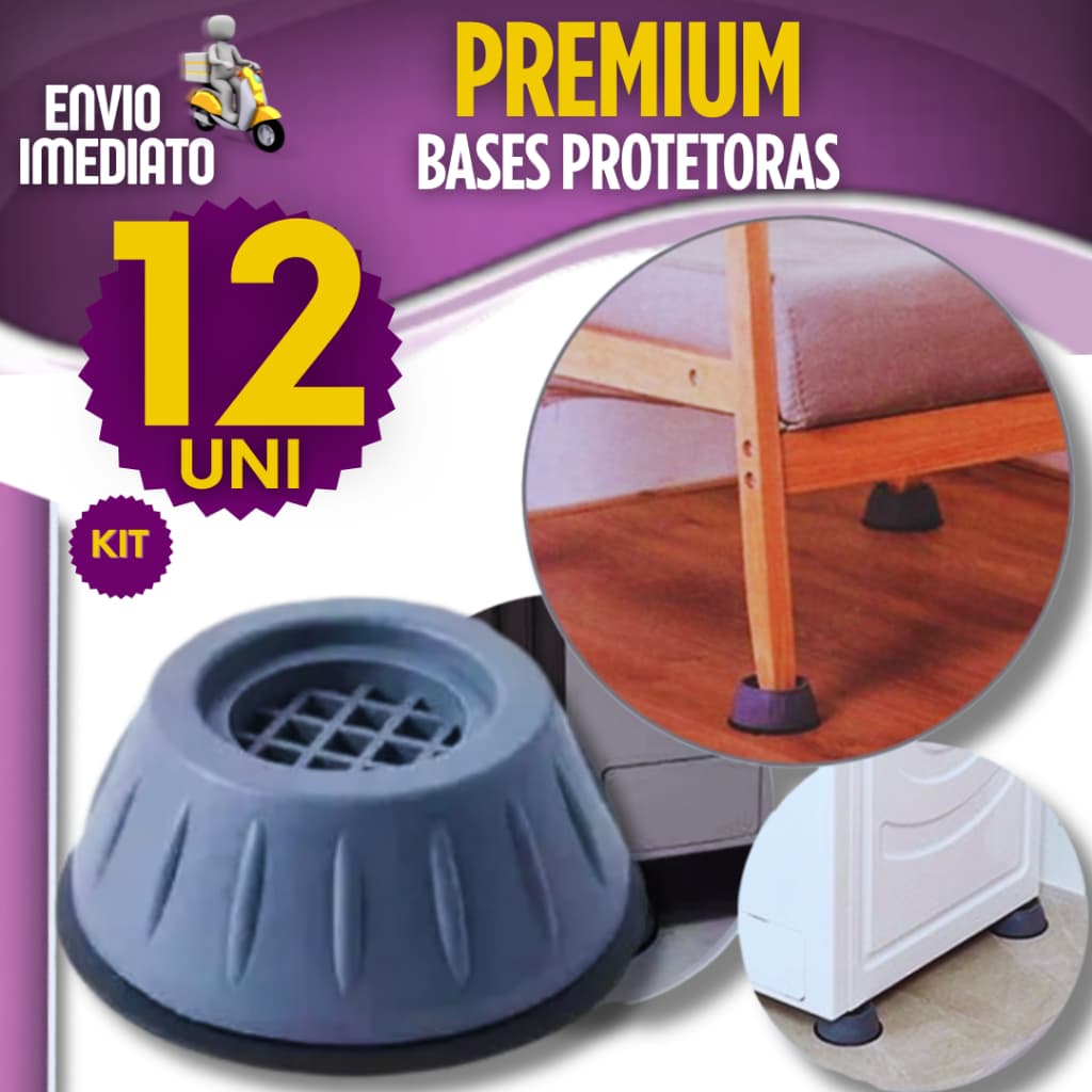 Base Protetora Pé de Máquina 4/8/12 Geladeira Freezer Máquina de Lavar Antiderrapante Pé Nivelador