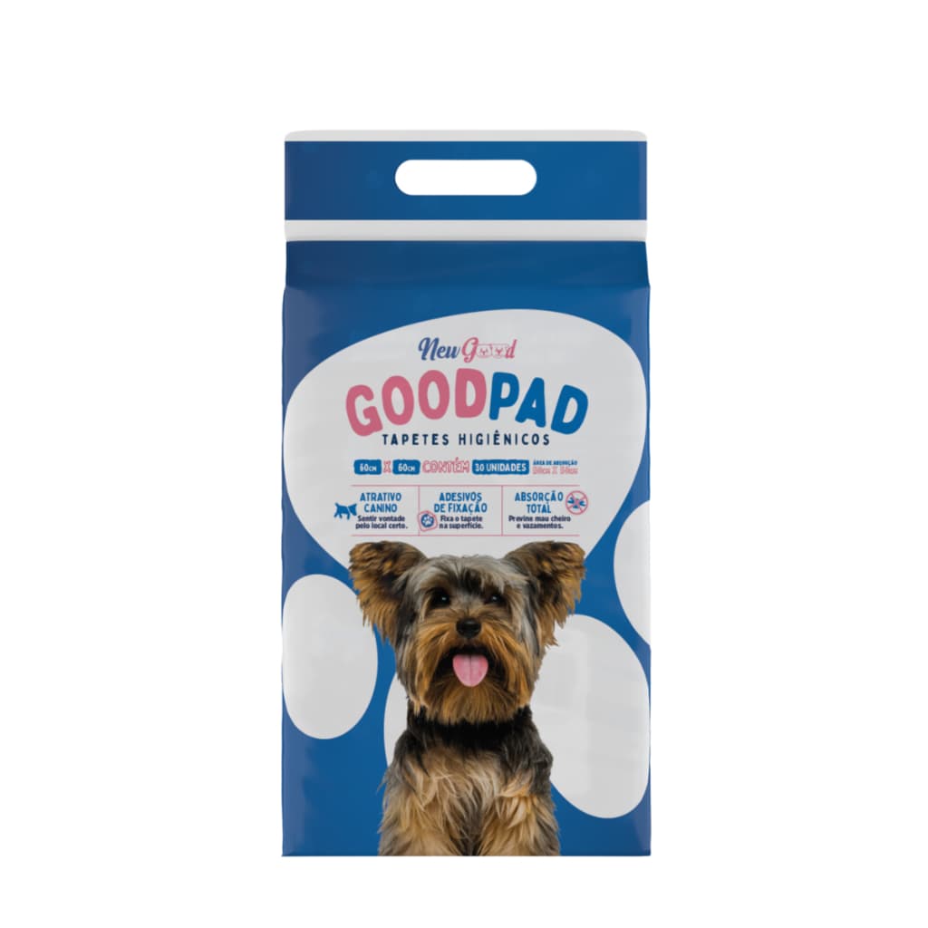 Tapete higiênico para cães 60x60 - 30 unidades GoodPad