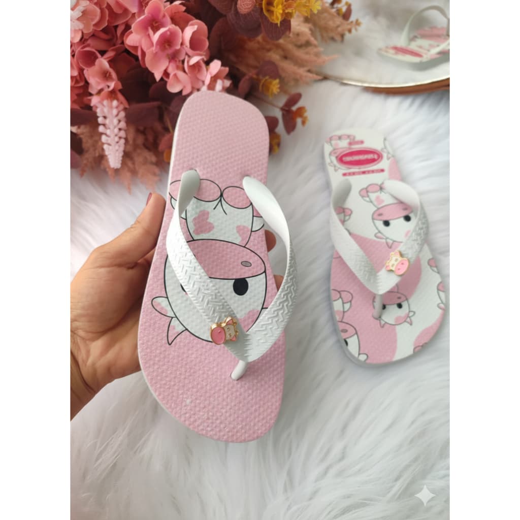 Chinelo de Dedo Feminino com Correia Dourada e Macia!