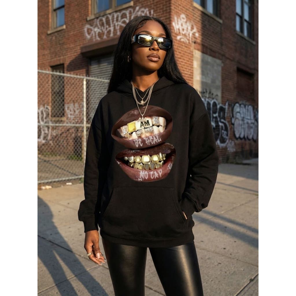 Moletom Unissex Masculino Feminino Streetwear Estilo 100% Algodão Hip Hop Rap Forrado Com Capuz Com Bolso Estampado