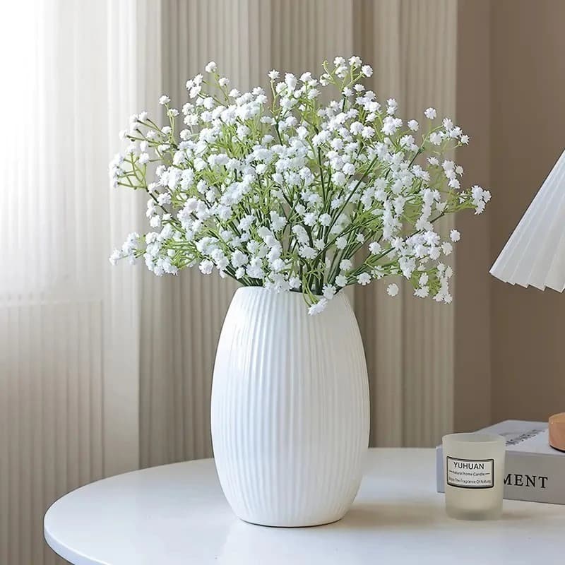 Galho Plantas Mosquitinhos Gypsophila Artificial Floral P/ Decoração Casamento, Arranjos, Decorar Festas - B-35