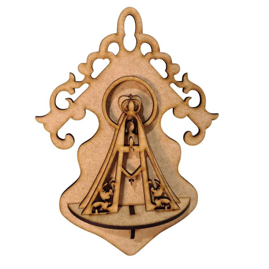 Oratório Capelinha de Parede em MDF Crú 3mm Religioso Decorativo