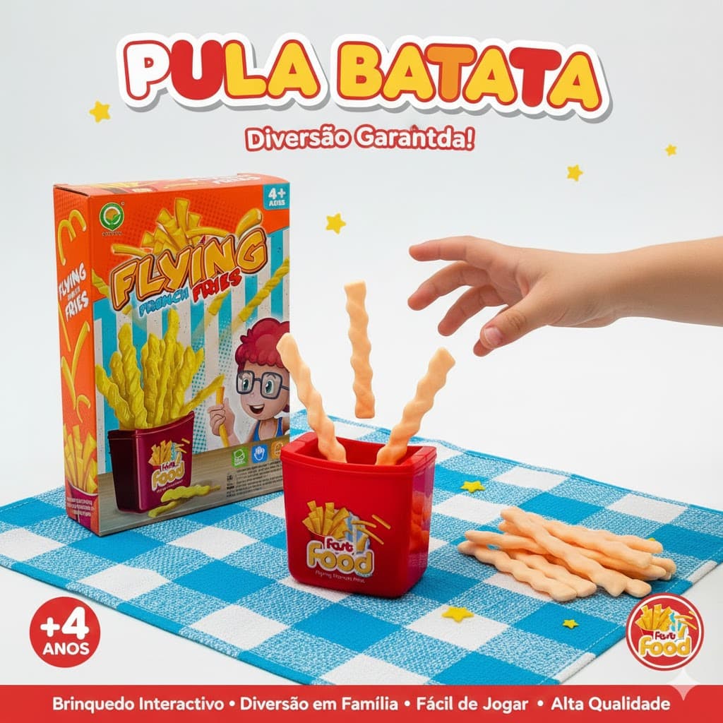 Jogo Pula Batata Infantil Brinquedo Interativo de Sorte e Diversão para Crianças e Família