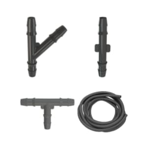 KIT ESGUICHO LIMPADOR PARABRISA UNIVERSAL (2 CONECTORES RETO + 1 CONECTOR Y + 1 CONECTOR T E MANGUEIRA 3 METROS)