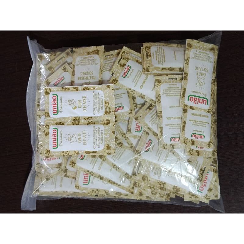 Açúcar em Sachet União 1x100 unidades.