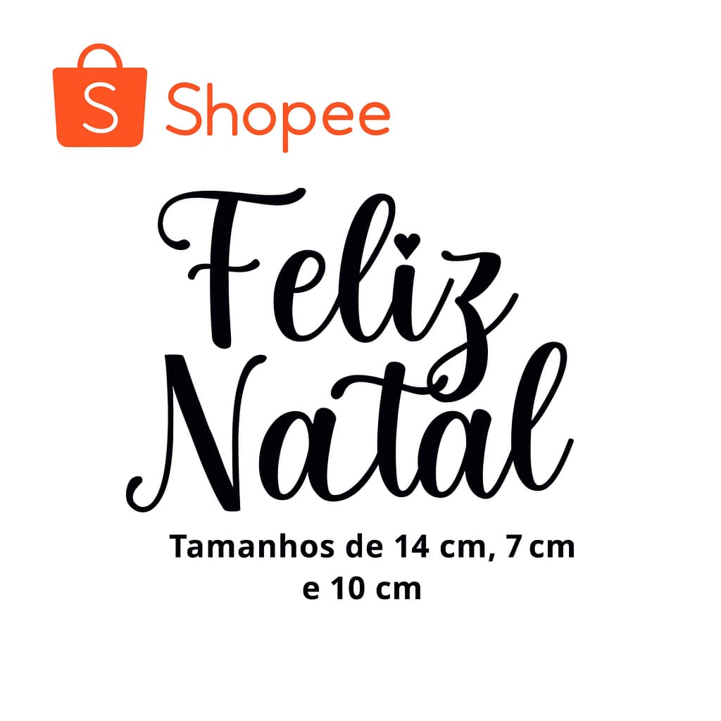 ENVIO IMEDIATO ⭐ Adesivo “Feliz Natal” – Perfeito para Balões, Canecas, Convites e Decorações Natalinas ⭐