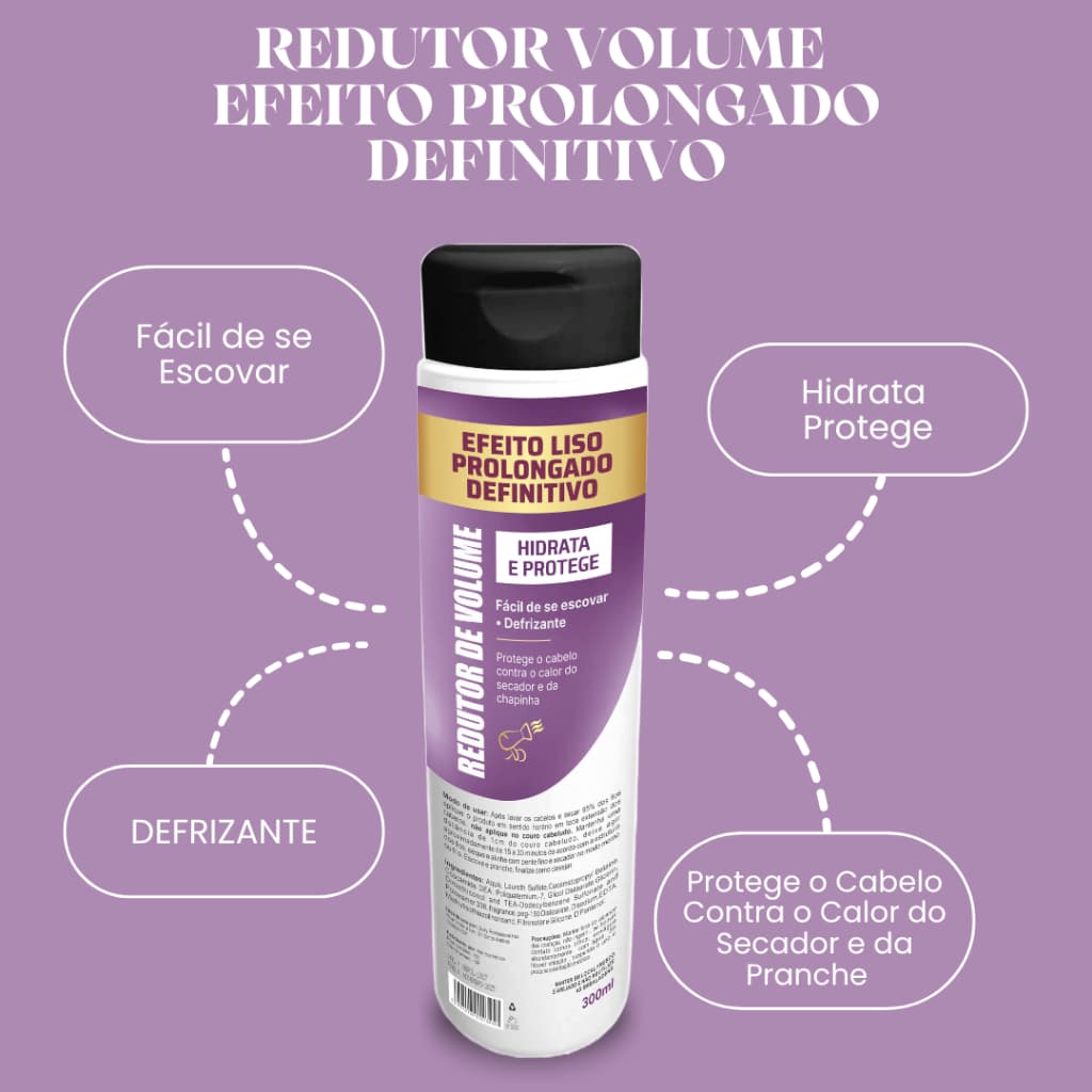 Redutor Volume Liso Prolongado Progressiva Original Profissional
