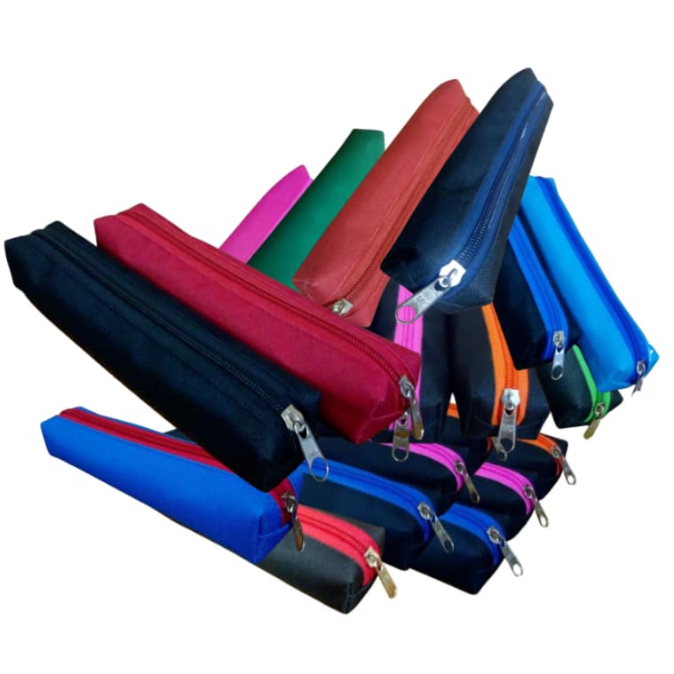 Estojo Escolar Kit 20 Unidades Cores Mistas Bolsinha De Lapis Porta Canetas