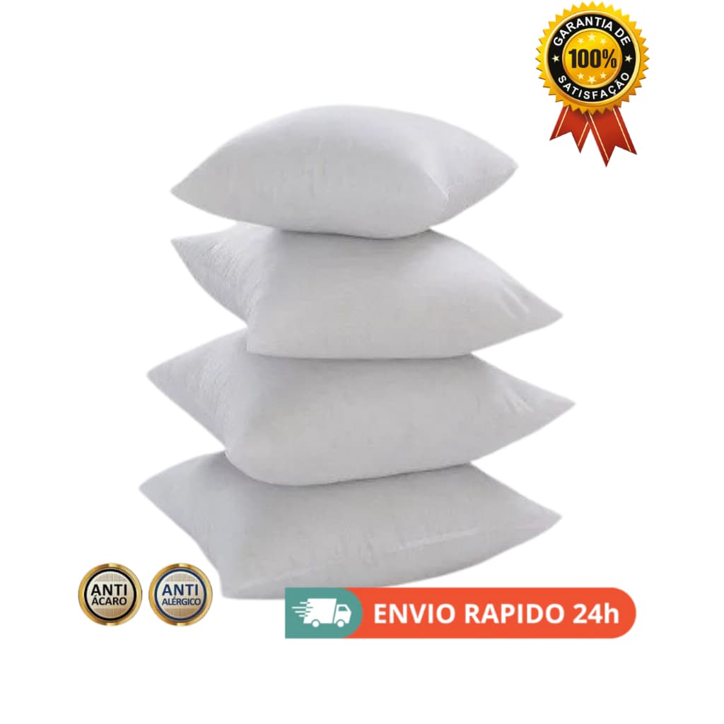 Refil 45x45 Espuma Siliconada Para Capas de Almofadas Fofinhos Luxo Envio Imediato
