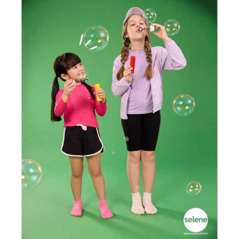 Kits 6 Pares Meias Infantil Selene