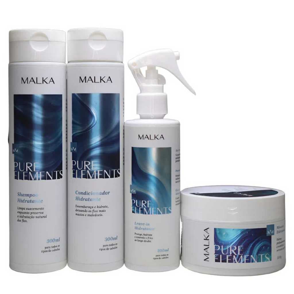 Tratamento de Hidratação Malka kit com 4 und