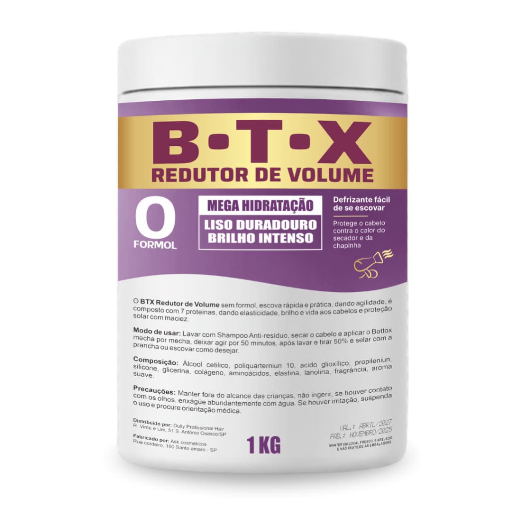 Botox Redutor Volume Mega Hidritratação