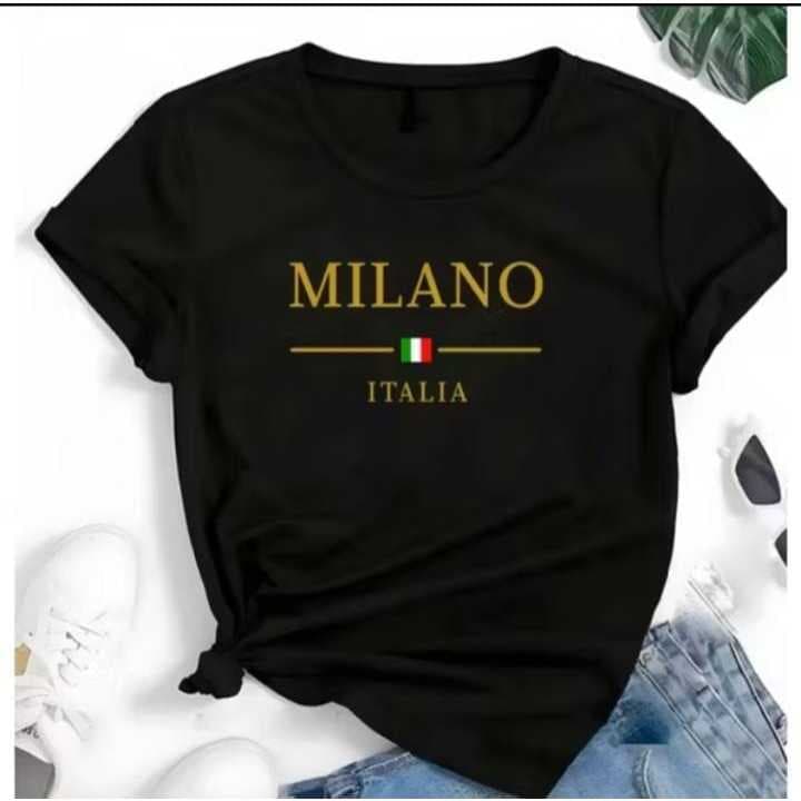 Blusa T-shirt Linda Camiseta Feminina Milano Italia Camisa