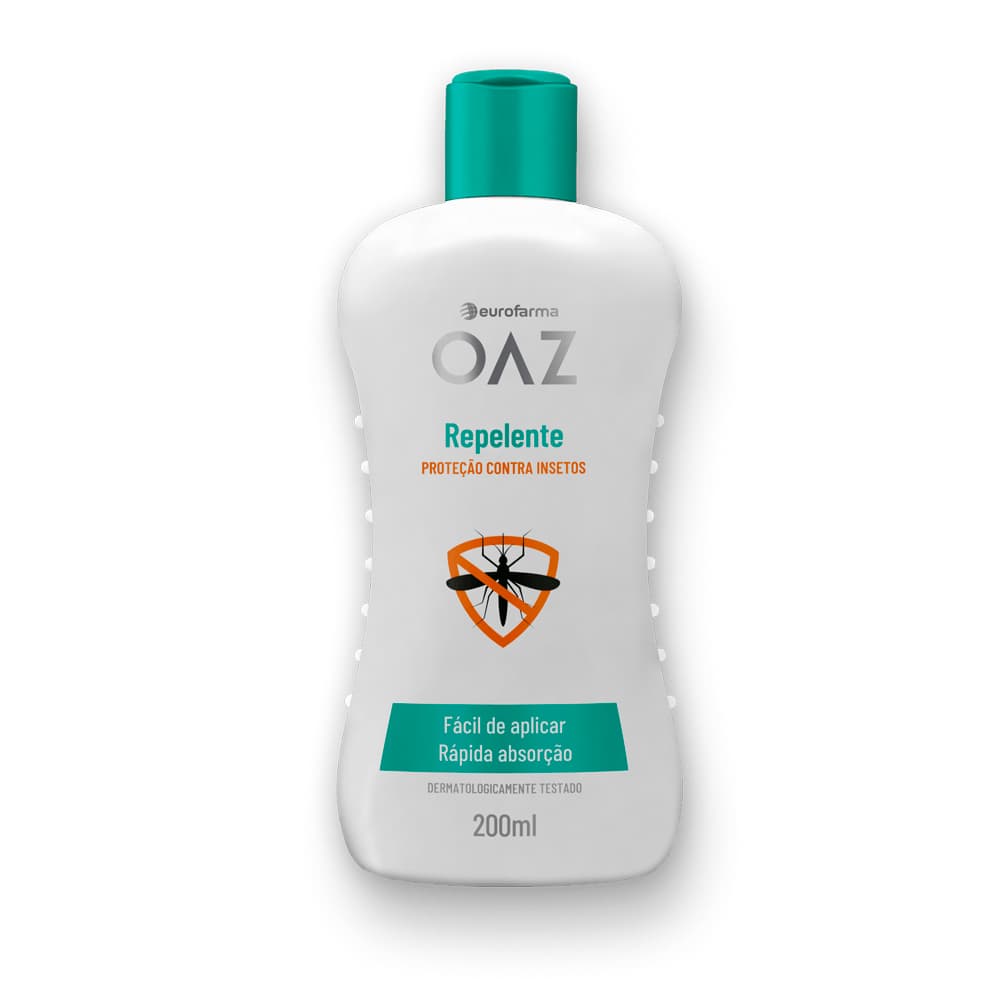 Repelente OAZ Eurofarma 200ml Proteção Contra Insetos Fácil Aplicação Rápida Absorção
