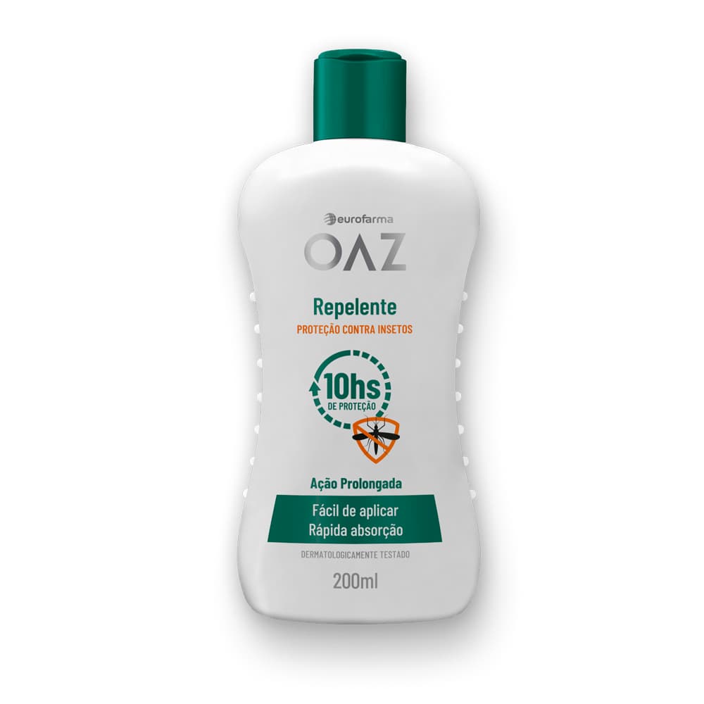Repelente OAZ Eurofarma 200ml Proteção Contra Insetos 10h Ação Prolongada