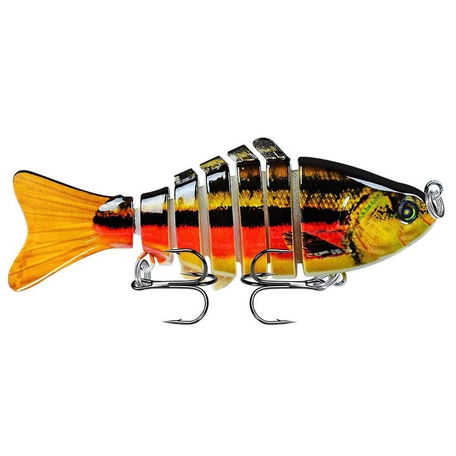 Isca Artificial Articulada Importada Pesca Esportiva 07 segmentos Lambari Tucunaré 10cm 15g