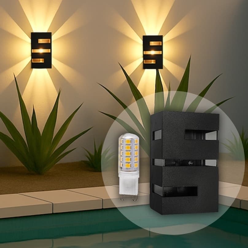 Iluminárias Arandelas Spot Interna e Externa Fachada Jardim Piscina