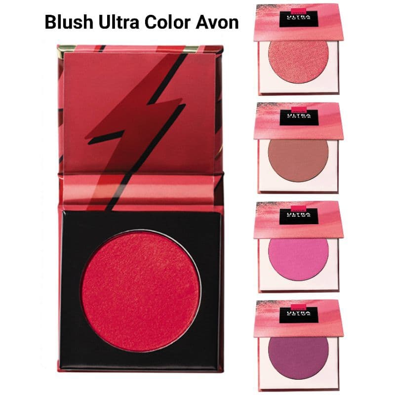 Avon Ultra Color Blush em Pó - Rosa Toscano ou Uva Borgonha ou Rosa Pink ou Rubor Natural ou Coral Iluminado ou Vermelho