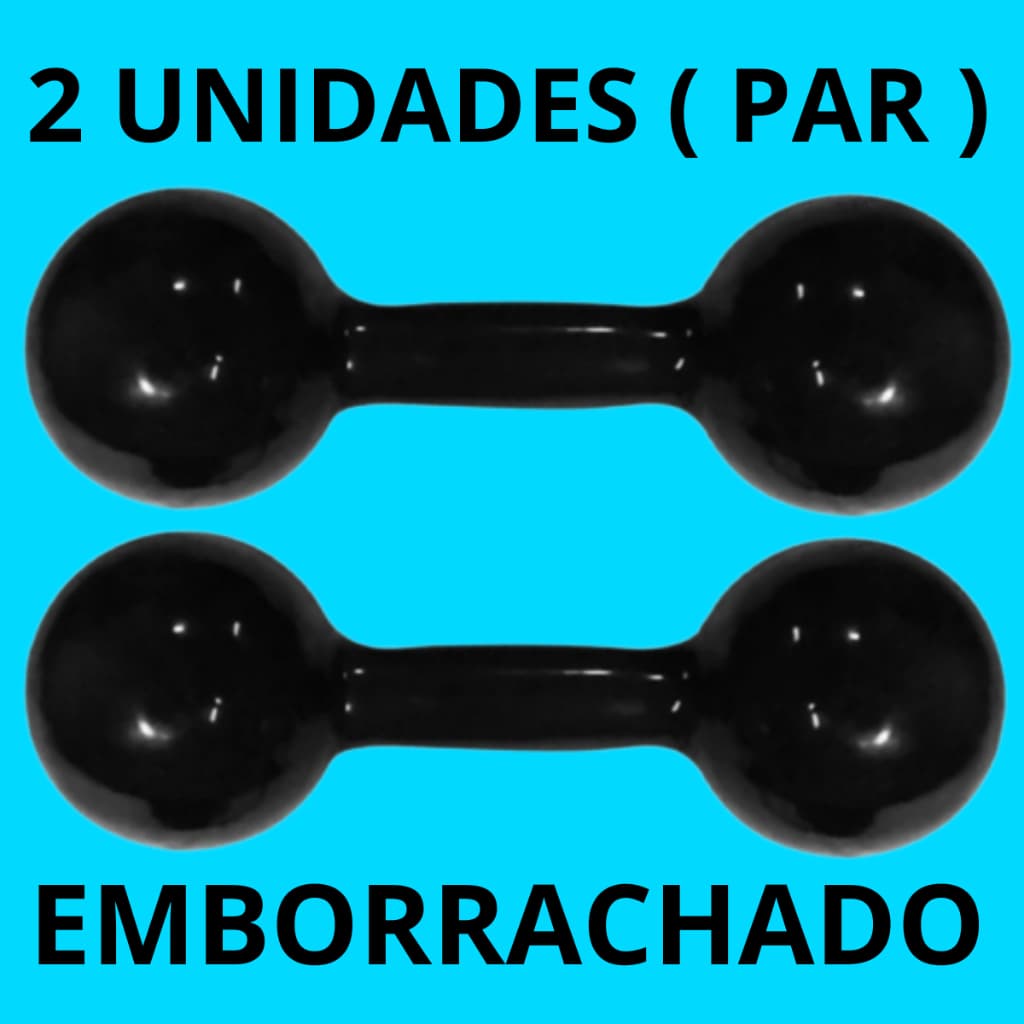 Halter Musculaçao Halteres bola emborrachado academia em casa
