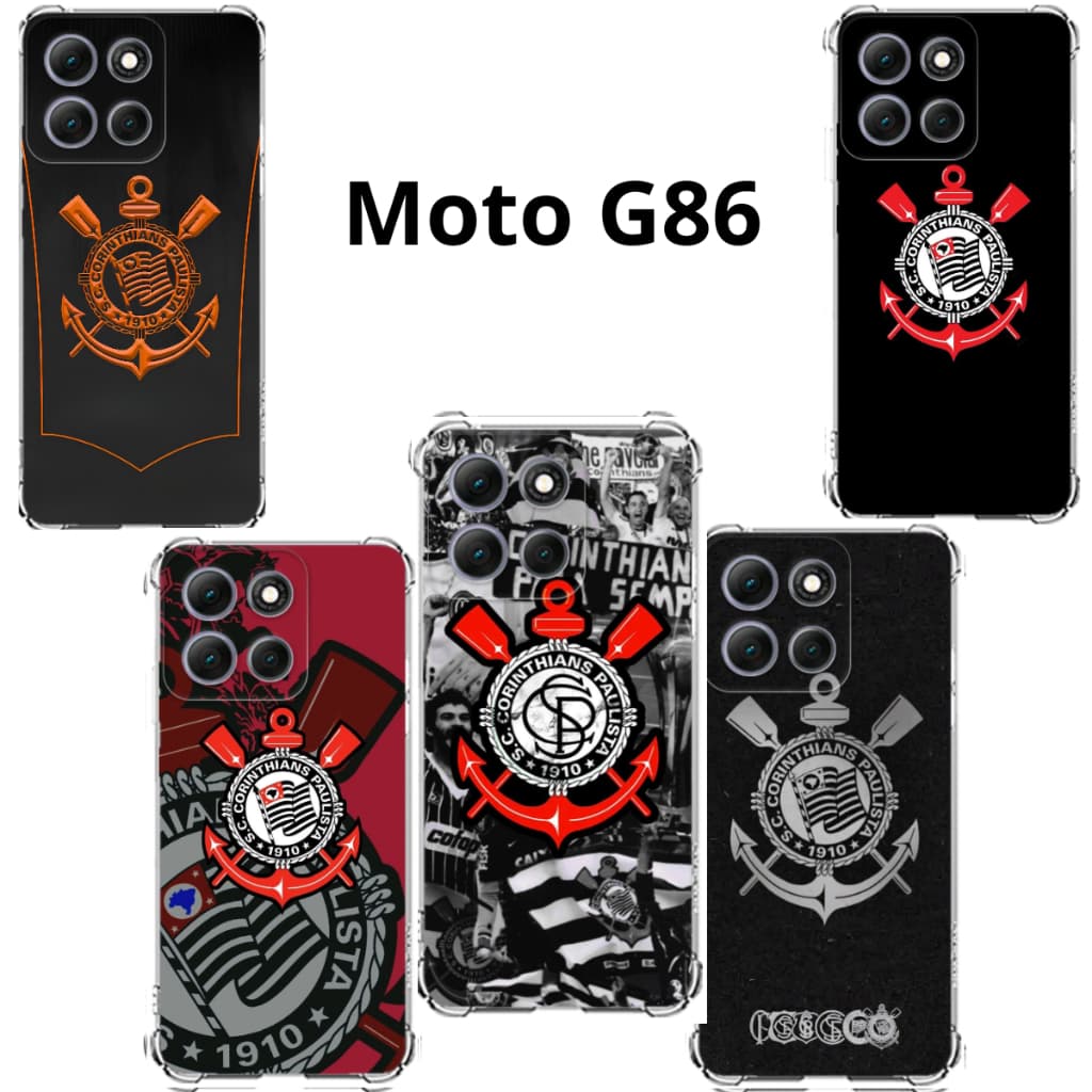 Moto G86 Capa Inspirada no Timão Capinha Case TPU Time Corinthians Motorola