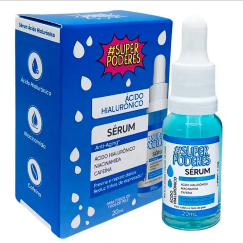 Sérum Ácido Hialurônico SUPER PODERES anti-aging