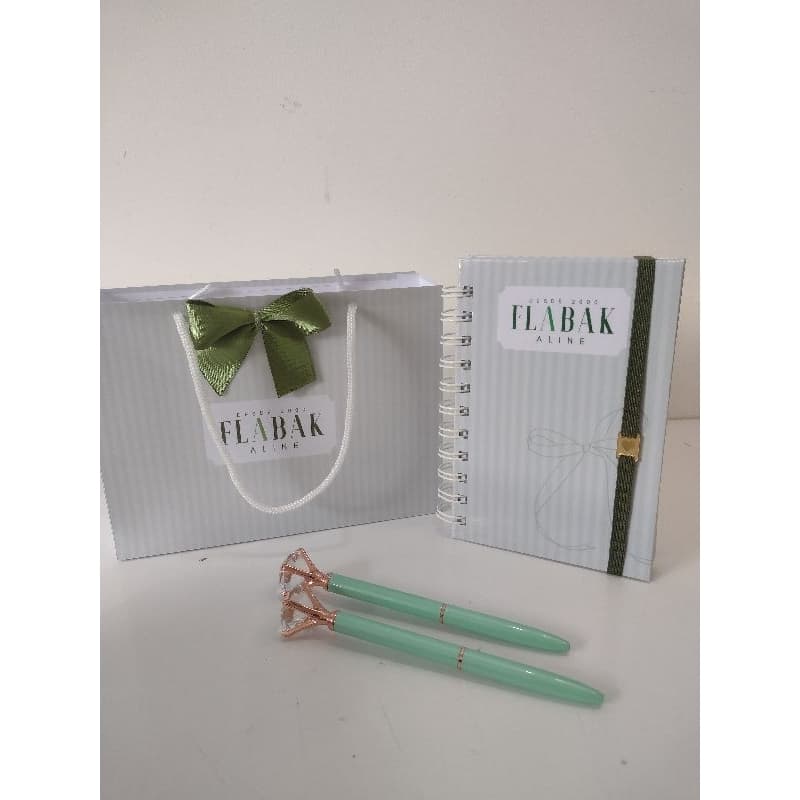 10 kit Mini Planner 2026 personalizado com sacola lembrancinha planer